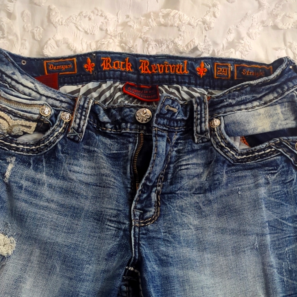 Rock revival size 29 Damyan skinny jeans